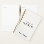 Geheime agenda Zwart-wit Minimalistische planner (Display)