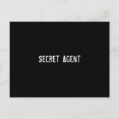 Geheime agent briefkaart (Voorkant)
