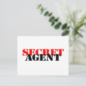 Geheime agent briefkaart (Staand voorkant)