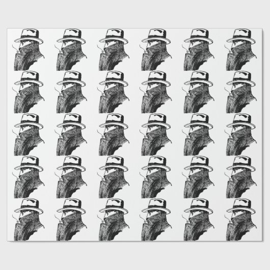 Geheime agent cadeaupapier (Vlak)