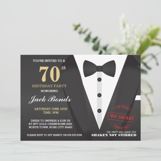 GEHEIME AGENT DETECTIVE CRIMINAL SPION VERJAARDAGS KAART (Staand voorkant)