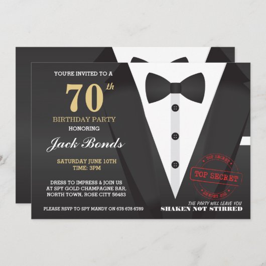 GEHEIME AGENT DETECTIVE CRIMINAL SPION VERJAARDAGS KAART (Voorkant / Achterkant)