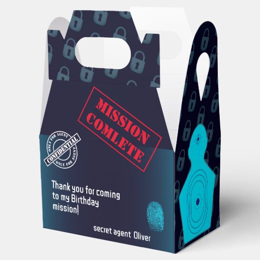 Geheime agent Detective Spy Mystery Party Bedankdoosjes (Geopend)