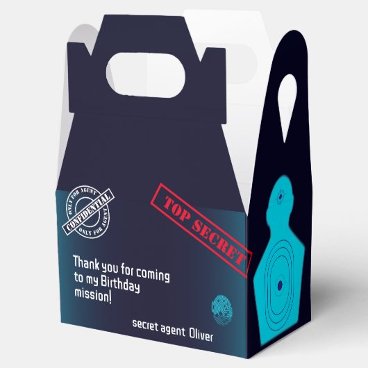 Geheime agent Detective Spy Mystery Party Bedankdoosjes (Geopend)