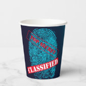 Geheime agent Detective Spy Mystery Party Papieren Bekers (Achterkant)