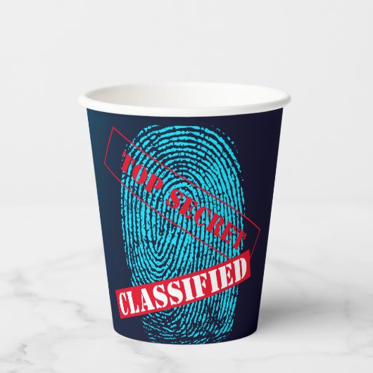 Geheime agent Detective Spy Mystery Party Papieren Bekers (Voorkant)