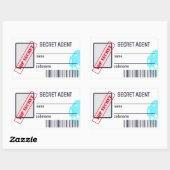 Geheime agent Detective Spy Mystery Party Rechthoekige Sticker (Vel)