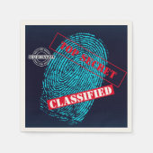 Geheime agent Detective Spy Mystery Party Servet (Voorkant)