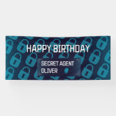 Geheime agent Detective Spy Mystery Party Spandoek (Horizontaal)