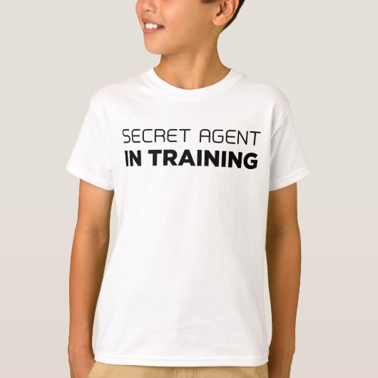 Geheime agent in training T-shirt (Voorkant)