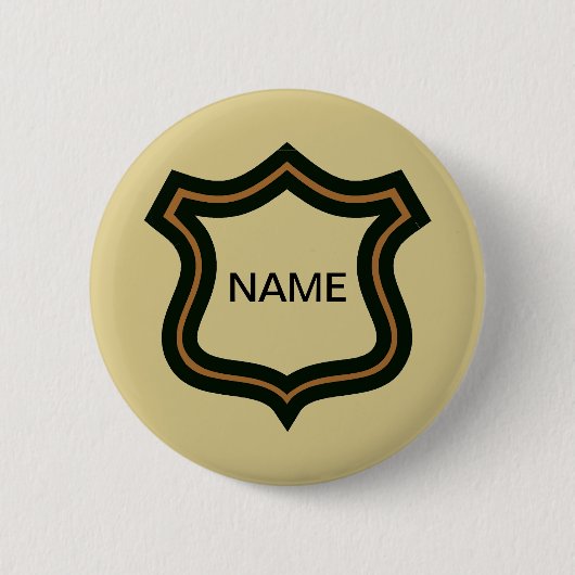 Geheime Agent-naambadge, tekst bewerken Ronde Button 5,7 Cm (Voorkant)