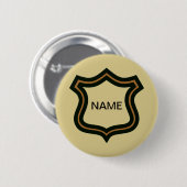 Geheime Agent-naambadge, tekst bewerken Ronde Button 5,7 Cm (Voorkant /achterkant)