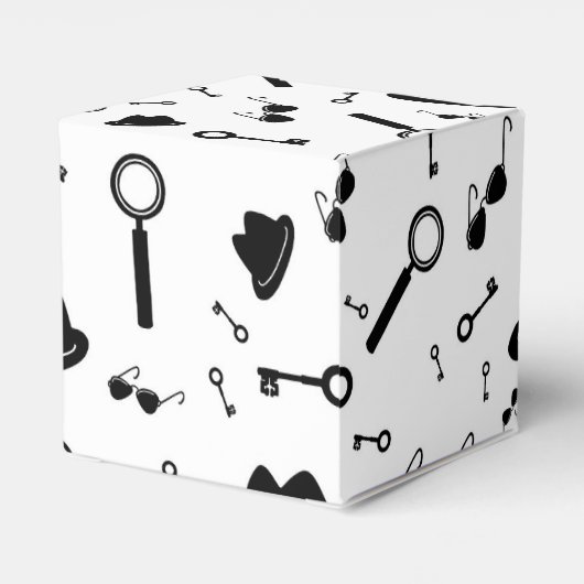 Geheime agent partij bedankdoosjes (Achterkant)