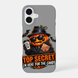 Geheime Agent Pompoen Halloween iPhone Hoesje iPhone 16 Hoesje