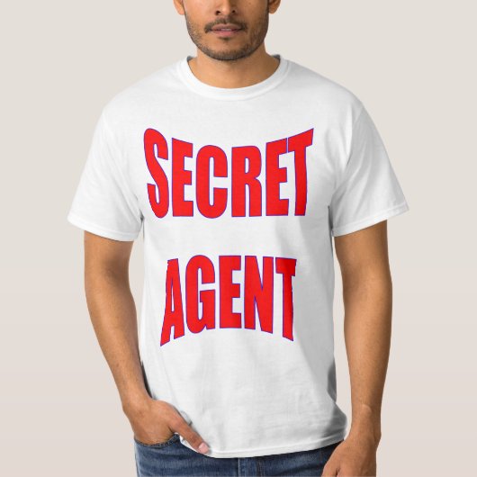 Geheime agent t-shirt (Voorkant)