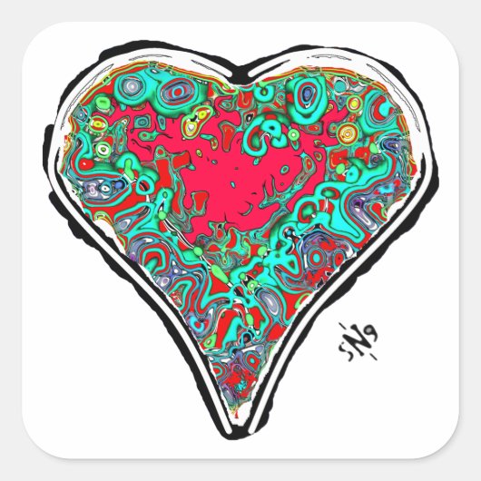 Geheime anatomie van een rode sticker v3 vierkant (Voorkant)