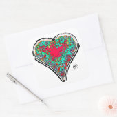 Geheime anatomie van een rode sticker v3 vierkant (Envelop)