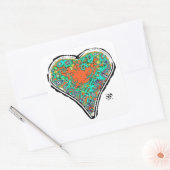 Geheime anatomie van een rood hart v2 vierkante st sticker (Envelop)