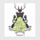 Geheime anatomie van een ruimtehamster v1 sticker (Vel)