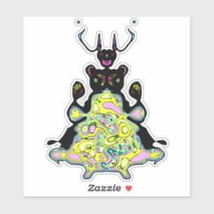 Geheime anatomie van een ruimtehamster v1 sticker