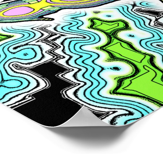 Geheime anatomie van een ruimtehamster v2 poster (Hoek)