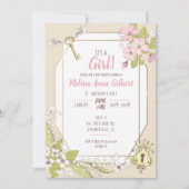 Geheime Baby shower van de Garden Girl Kaart (Voorkant)