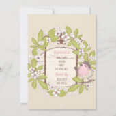 Geheime Baby shower van de Garden Girl Kaart (Achterkant)