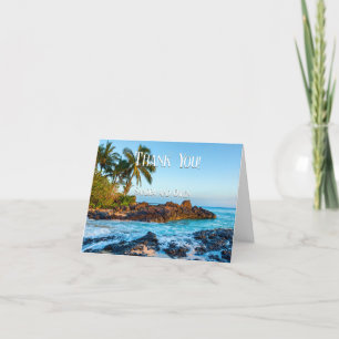 Geheime Beach Maui, Tropisch, Paradise, bruiloft Bedankkaart