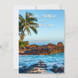 Geheime Beach Maui, Tropisch, Paradise, bruiloft Kaart