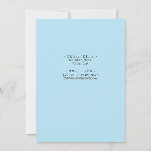 Geheime Beach Maui, Tropisch, Paradise, bruiloft Save The Date (Achterkant)