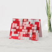 Geheime bewonderaar rood wit blokken valentijns 20 kaart (Voorkant)