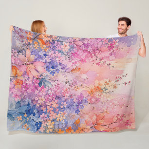 Geheime Bloesem Symfonie Fleece Deken