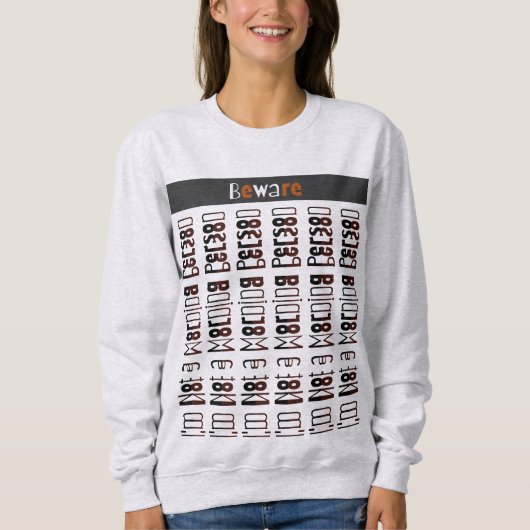 Geheime Boodschap T-shirt - Ik ben geen ochtendmen (Voorkant)