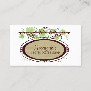 Geheime Cafe Coffee Shop Visitekaartje
