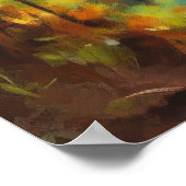 Geheime Chilling Place in de herfst Fine Art Poster (Hoek)