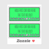 Geheime code Stickers (Vel)