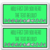 Geheime code Stickers (Voorkant)