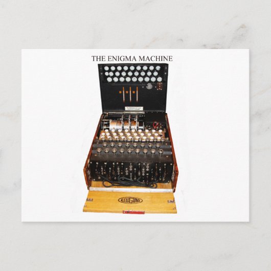 geheime codes van de machinerie Enigma Briefkaart (Voorkant)