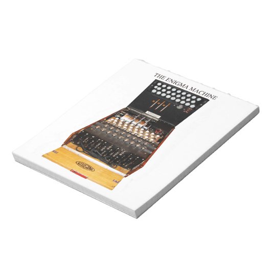  geheime codes van de machinerie Enigma Notitieblok (Linkerzijde)