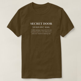 Geheime Deur Grappige RPG Definitie Met Witte Teks T-shirt