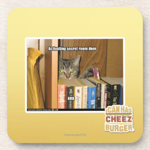 Geheime deur van de kamer activeren bier onderzetter