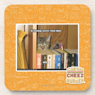 Geheime deur van de kamer activeren drankjes onderzetter