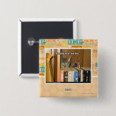 Geheime deur van de kamer activeren vierkante button 5,1 cm (Voorkant /achterkant)