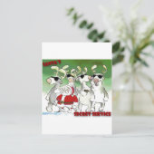 Geheime dienst van de Kerstman Feestdagenkaart (Staand voorkant)