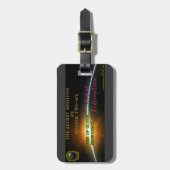 Geheime dienstreizen van twee-zes Bagagelabel luid (Voorkant verticaal)