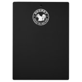 Geheime eekhoorn "Bescherming van uw noten" veront Klembord (Achterkant)