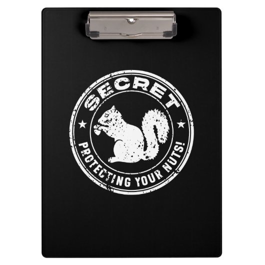 Geheime eekhoorn "Bescherming van uw noten" veront Klembord (Voorkant)