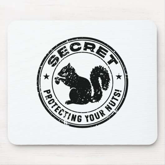 Geheime eekhoorn "Bescherming van uw noten" veront Muismat (Voorkant)