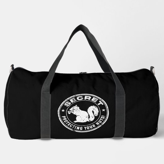 Geheime eekhoorn "Bescherming van uw noten" veront Plunjezak (Voorkant)