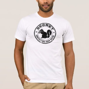 Geheime eekhoorn "Bescherming van uw noten" veront T-shirt